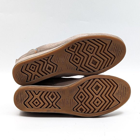 Toms Women Kelsey Sand Wedge Elastic Suede Booties size 5.5 - Picture 3 of 12